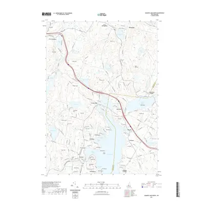 2021 Map of Sunapee Lake North, 2021 Print