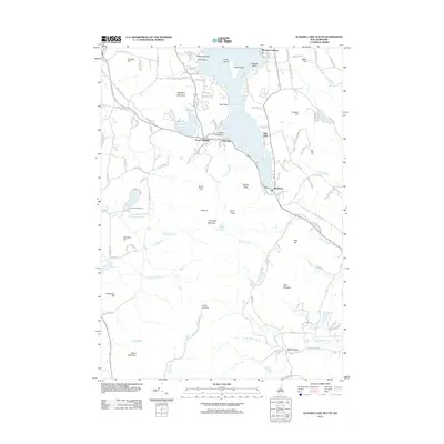 2012 Map of Sunapee Lake South, 2012 Print