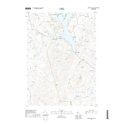 2021 Map of Sunapee Lake South, 2021 Print