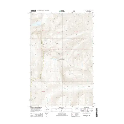 2014 Map of Sunburst Lake, 2014 Print