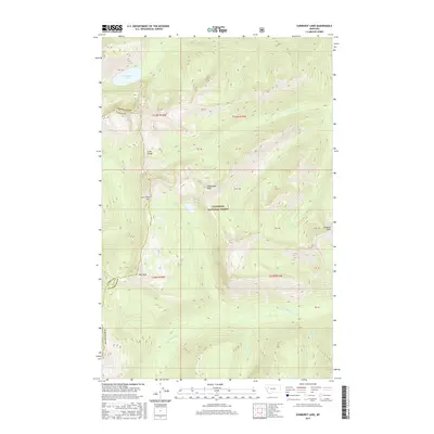 2017 Map of Sunburst Lake, 2017 Print