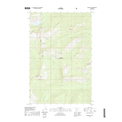 2020 Map of Sunburst Lake, 2020 Print