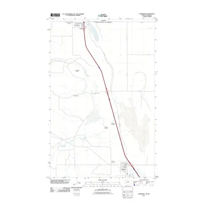 2011 Map of Sunburst, 2011 Print