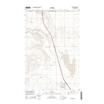 2014 Map of Sunburst, 2014 Print