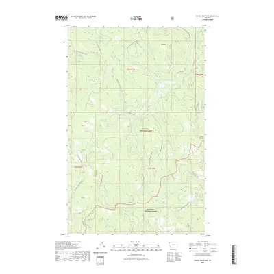 2020 Map of Sunday Mountain, 2020 Print