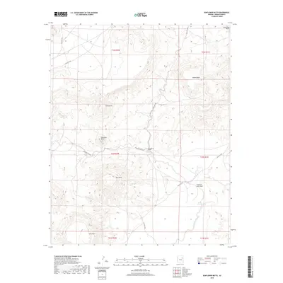 2018 Map of Sunflower Butte, 2018 Print