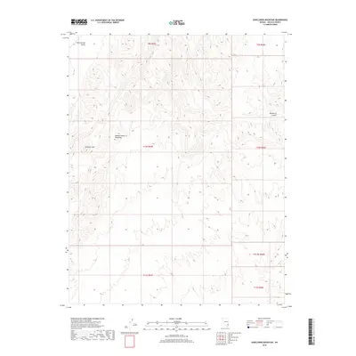 2018 Map of Sunflower Mountain, 2018 Print