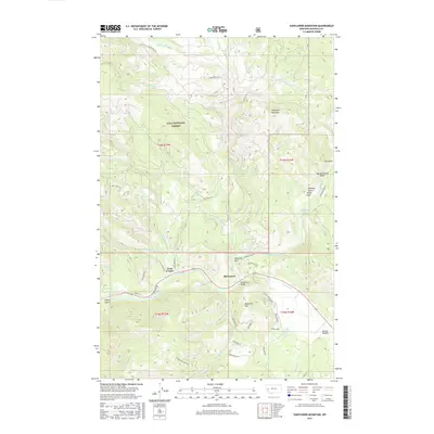 2017 Map of Sunflower Mountain, 2017 Print
