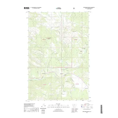 2020 Map of Sunflower Mountain, 2020 Print