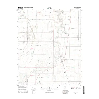 2015 Map of Sunflower, 2015 Print
