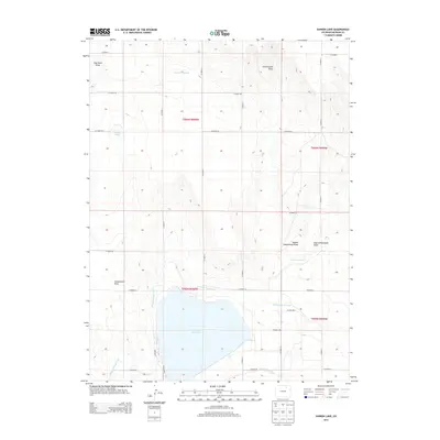 2013 Map of Sunken Lake, 2013 Print