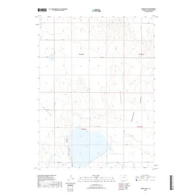 2019 Map of Sunken Lake, 2019 Print
