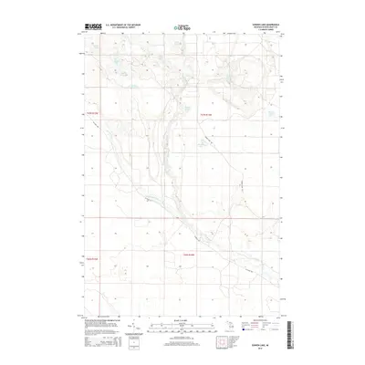 2014 Map of Sunken Lake, 2014 Print