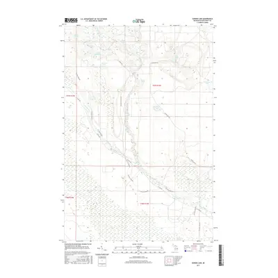 2017 Map of Sunken Lake, 2017 Print
