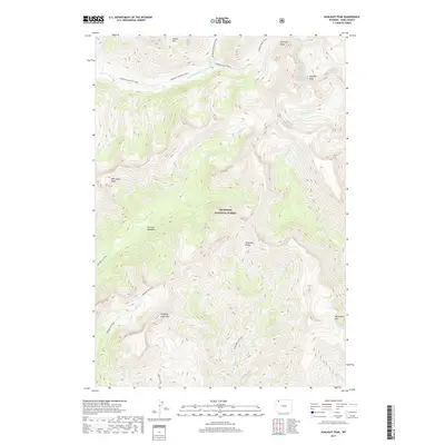 2017 Map of Sunlight Peak, 2017 Print