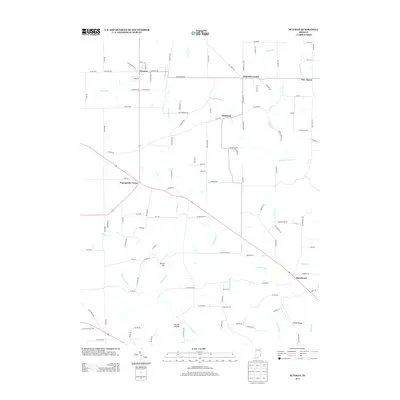 2013 Map of Sunman, 2013 Print