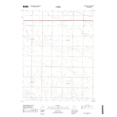 2018 Map of Sunny Slope Lake, 2018 Print
