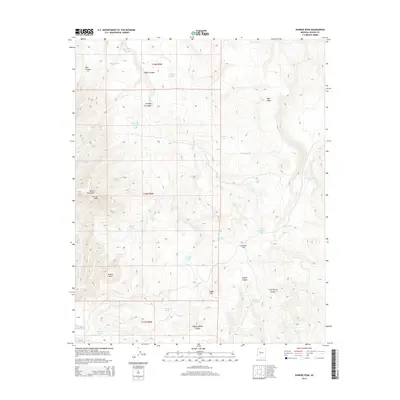 2014 Map of Sunrise Peak, 2014 Print