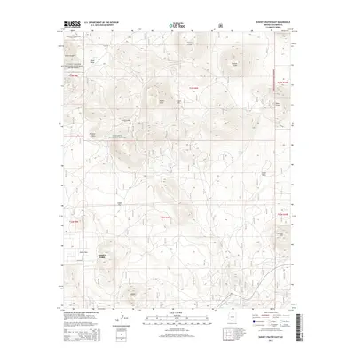 2014 Map of Sunset Crater East, 2014 Print
