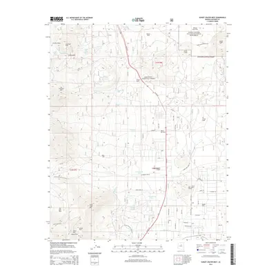 2014 Map of Sunset Crater West, 2014 Print
