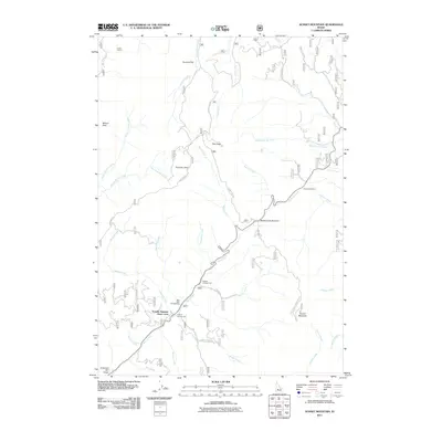 2011 Map of Sunset Mountain, 2011 Print