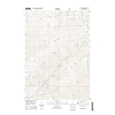 2013 Map of Sunset Mountain, 2013 Print