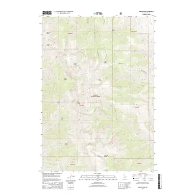 2017 Map of Sunset Peak, 2017 Print