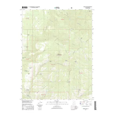 2017 Map of Sunset Peak, 2017 Print