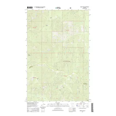 2017 Map of Sunset Peak, 2017 Print