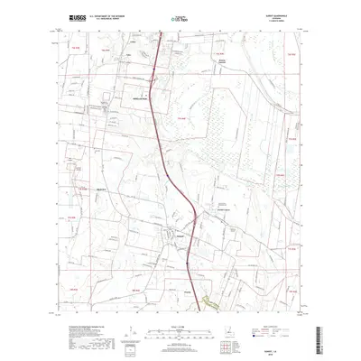 2018 Map of Sunset, 2018 Print