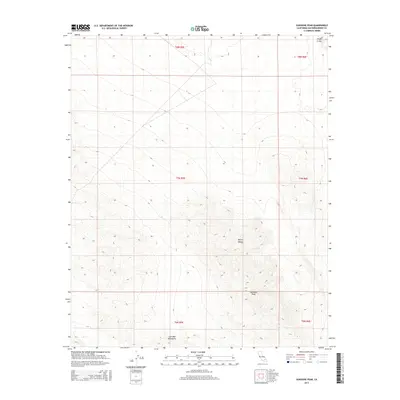 2015 Map of Sunshine Peak, 2015 Print
