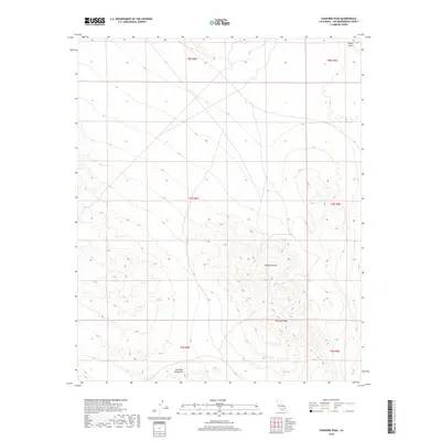 2018 Map of Sunshine Peak, 2018 Print