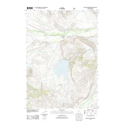 2012 Map of Sunshine Reservoir, 2012 Print