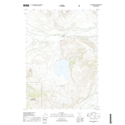 2017 Map of Sunshine Reservoir, 2017 Print
