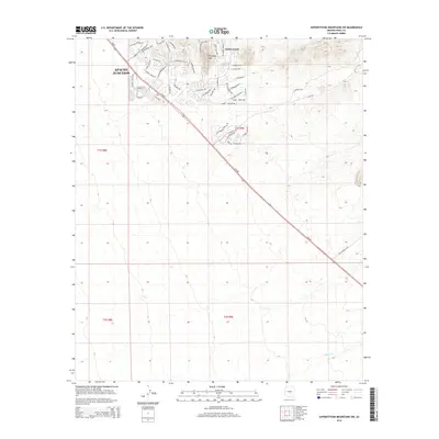 2014 Map of Superstition Mountains SW, 2014 Print