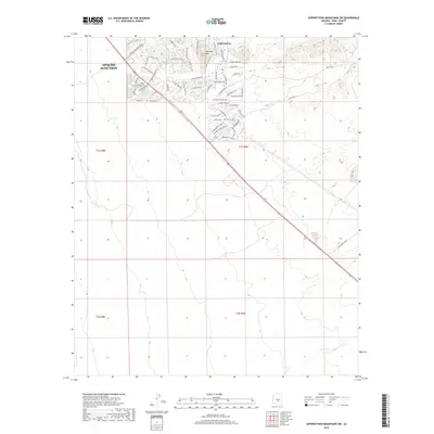 2018 Map of Superstition Mountains SW, 2018 Print