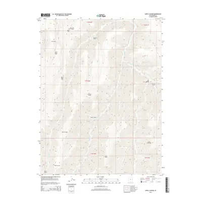 2014 Map of Supply Canyon, 2014 Print