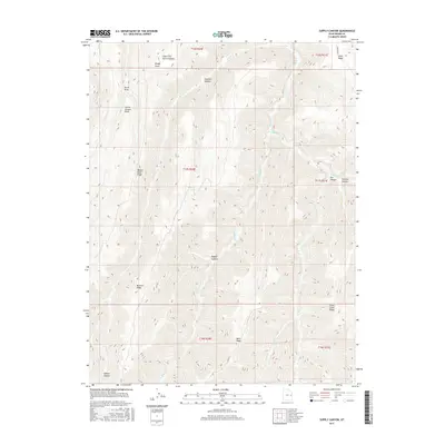 2017 Map of Supply Canyon, 2017 Print