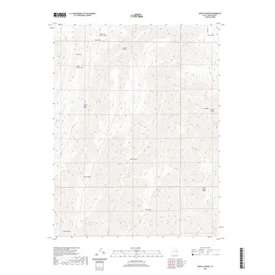 2020 Map of Supply Canyon, 2020 Print