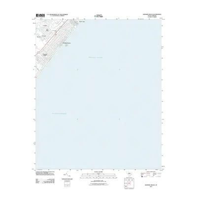 2011 Map of Surfside Beach, 2011 Print