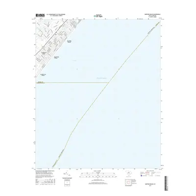 2017 Map of Surfside Beach, 2017 Print