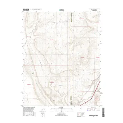 2017 Map of Surrender Canyon, 2017 Print