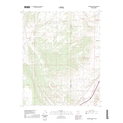 2023 Map of Surrender Canyon, 2023 Print