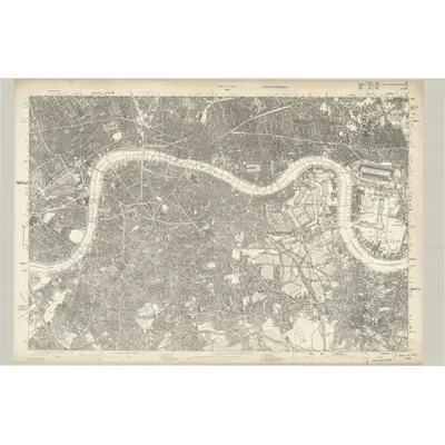 1868 Map of Surrey III, 1880 Print