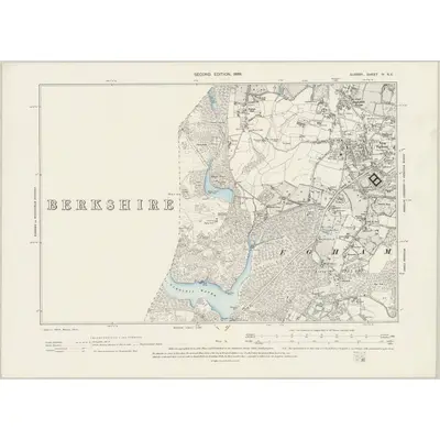 1894 Map of Surrey IV.SE, 1899 Print