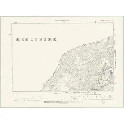 1895 Map of Surrey IX.SE, 1898 Print