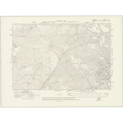 1912 Map of Surrey IX.SE, 1920 Print