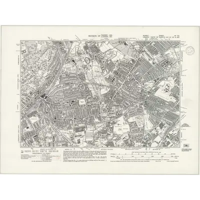 1933 Map of Surrey VII.SE, 1938 Print