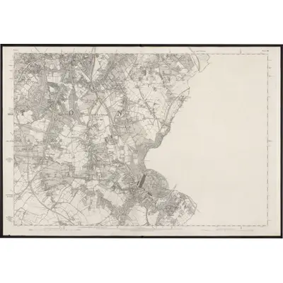 1870 Map of Surrey VIII, 1874 Print