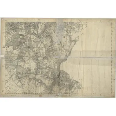 1870 Map of Surrey VIII, 1874 Print